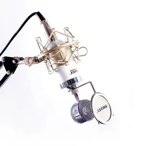 Microfone de estúdio bm868 com condensador e gravação