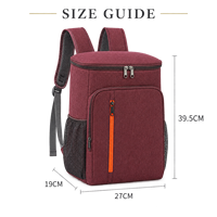 Sac isotherme pour boîte à lunch, sac isotherme Oxford grande capacité avec fermeture éclair et bretelles, commandes en gros bienvenues