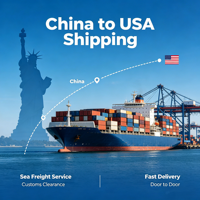 Service d'expédition intégré Top 10 des transitaires Fret maritime LCL+Express DDP Chine-USA Assurance pour le flux de marchandises internationales