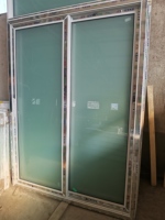 UPVC-Fenster und -Türen Weiße PVC-Horizontalschiebefenster Doppelt Verglast Gehärtetes Isolierglas Mit Mückenschutz für Villen
