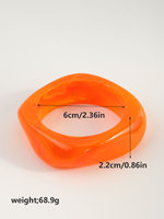 Boho Acrylique Bracelet Irrégulier Géométrique Résine Bracelet pour Femmes Chunky Mode Bijoux Cadeau pour Fille Bijoux
