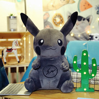 Peluche Pikachu brodée en coton PP de haute qualité, avec logo éclair, style Kawaii Pokémon, coussin de sommeil, grande taille, vente en gros