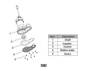 ปั๊มน้ำไฟฟ้าเหล็กหล่อ 1/3 แรงม้า 1/2 แรงม้า สำหรับบำบัดน้ำเสีย ปั๊มจุ่มใต้น้ำสำหรับบ้าน - Product Image 4