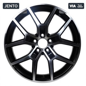 Jantes en alliage JENTO 18 pouces 8J 5x108 ET42 finition noire usinée pour Volvo S60 V60 Ford Focus <span class=keywords><strong>Jaguar</strong></span> Land Rover Evoque JWL VIA - Product Image 1