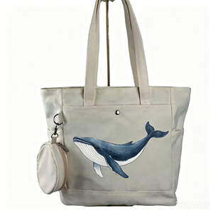 <span class=keywords><strong>Bolso</strong></span> de Mano <span class=keywords><strong>Dos</strong></span> en Uno con Diseño Personalizado con Temática Oceánica, para Regalos, Recuerdos de Playa, Promociones de Boutique, Compras de Verano - Product Image 1