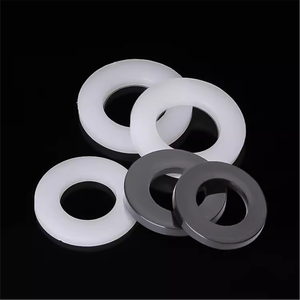 Entretoises plates en nylon plastique blanc et noir, épaisseur 0,5 mm et 1 mm, rondelles d'isolation en PVC M4 pour vis et boulons - Product Image 2