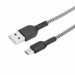 Rápido de carga USB A USB-C de algodón trenzado de alta velocidad de sincronización de datos USB tipo-C Cable para teléfono móvil portátil - Product Image 1