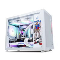 Lovingcool bas quantité minimale de commande usine jeu rvb ventilateur étui mi tour MATX PC boîtier ordinateur et tours serveur châssis avec bricolage Graffiti