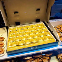 Plateau en plastique doré de qualité alimentaire pour l'emballage blister de gâteaux et de chocolat Boîtes en plastique écologiques