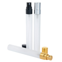 Flacon pulvérisateur en verre dépoli 5ml 10ml, mini atomiseur de parfum rechargeable de poche, tube flacon pour échantillons de voyage