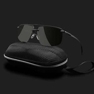 2025 nouveauté hommes TAC verres polarisés lunettes de soleil mode populaire en gros Logo personnalisé lunettes de soleil en métal miroir optique - Product Image 3