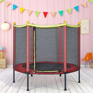 Funjump 55 "Mini <span class=keywords><strong>petit</strong></span> <span class=keywords><strong>trampoline</strong></span> intérieur extérieur pour enfants avec filet de protection Trampolines pour bébé pour cadeaux d'anniversaire - Product Image 1
