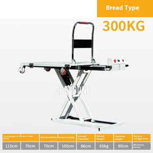 SPEEDONE SDSJC25813-1 Carro Elevador Eléctrico Hidráulico de Plataforma Plana de Acero 48V, Carretilla Elevadora de Tijera Eléctrica con Elevación de 0.5m - Product Image 4