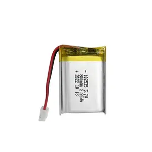 批发102535可充电脂肪电池3.7v锂聚合物800毫安时102535锂聚合物快速充电/迷你电源