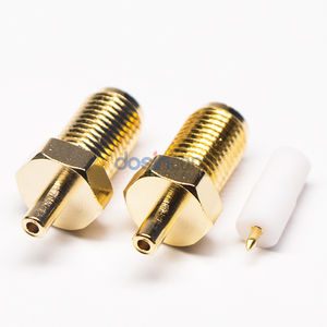 Connecteur coaxial RF passif SMA RP femelle plaqué or, 1 broche, à sertir pour câbles 1.13 RG174 RG316 - Product Image 2