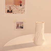 Vase en porcelaine durable de style nordique européen ARM LVG, vase en céramique pour arrangement floral, récipient hydroponique, décoration artistique pour la maison
