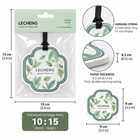 Désodorisant de voiture en papier au design moderne, personnalisable, avec différentes fragrances, évaporation naturelle et décoratif, en gros