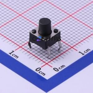 UK-B0202-G7-160 Tactile Switch Through hole-4P,6x6mm Switch Single Pole Single Throw Round Button 1.6N Through Hole - Product Image 1