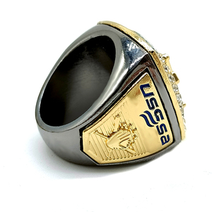 USA TOURNOI FINALISTE Baseball Championnat Anneau Argent Or Couleur Placage Anneaux pour Hommes Tournoi Sport Bijoux - Product Image 5