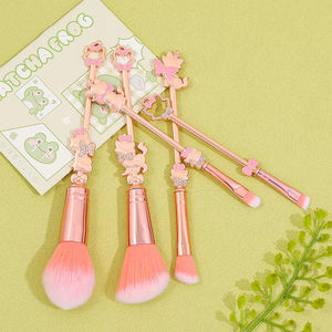 Juego de 5 Brochas de Maquillaje de Dibujos Animados Marie Cat en Oro Rosa, Juego de Brochas Cosméticas con Mango de Metal Exquisito, Brochas de Maquillaje AristoCats - Product Image 4
