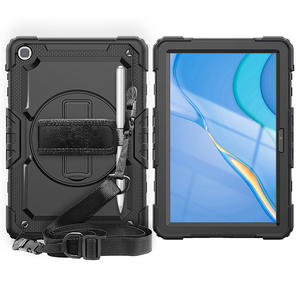 Couverture protecteur d'écran, avec sangles, pour les mains et les épaules, étui pour Huawei <span class=keywords><strong>MatePad</strong></span> <span class=keywords><strong>T10S</strong></span> 10.1, T10, 9.7, 2020 et 360, à poignée rotative - Product Image 1