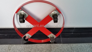 Carretilla para bidones de aceite de alta resistencia con ruedas giratorias y estructura de acero para talleres y garajes - Product Image 5