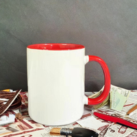Nouvelles tasses à sublimation blanches 2026 – Fournisseurs de mugs à transfert thermique bicolores, tasses colorées personnalisables avec motifs de logo