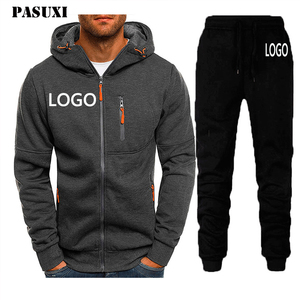 <span class=keywords><strong>Conjunto</strong></span> Casual PASUXI para Hombre, Primavera y Otoño, Estilo Urbano Juvenil, Sudadera con Capucha y Cremallera, <span class=keywords><strong>Conjunto</strong></span> Deportivo - Product Image 1
