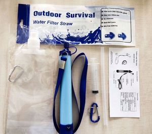 AJOTEQPT Filtre à eau personnel portable tactique pour survie en extérieur, équipement de filtration d'urgence pour le camping - Product Image 1