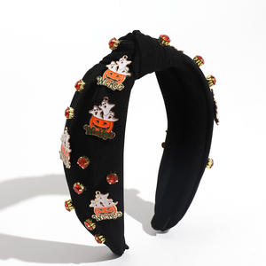 Su misura Cross-border nuova fascia di Halloween zucca fantasma del diavolo con accessori per capelli alla moda per le vacanze - Product Image 4