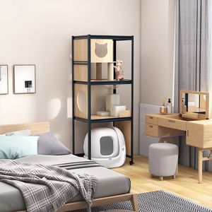 Customized cat climbing cabinet, cat climbing <b>frame</b>, cat <b>bed</b>, cat space capsule, cat climbing pillar, multi-level cat shelf - Product Image 1