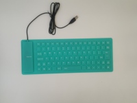 Vente chaude Mode Mini Portable Pliant 85 Touches Silicone Clavier Filaire Muet Doux Clavier pour Notbook