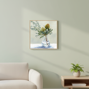 Stampa su Tela Personalizzata, Arte Murale Floreale Still Life - Stile Dipinto a Mano, Decorazione per la Casa - Product Image 6