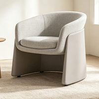 Chaise d'appoint de loisirs rembourrée avec cadre en contreplaqué moulé et petites roulettes, idéale pour salon et hôtel - Meilleures ventes