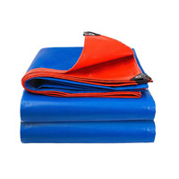 Bâche de protection imperméable en polyéthylène tissé avec revêtement LDPE 180 g/m² 10x20m 32x20m grande taille bleue et orange de l'usine Jigao