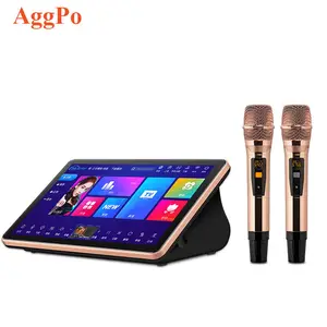 Máy Khuếch Đại Âm Thanh Karaoke 18.5 Inch, Máy Chủ Lưu Trữ Điều Khiển Hệ Thống Karaoke Tại Nhà, Karaoke Jukebox 15.6 Inch