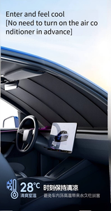 Parasol Retráctil Eléctrico Inteligente para Parabrisas, Cortina de Elevación Automática con un Toque, Protección Solar, Aislamiento Térmico, Bloqueo UV, PVC Solar - Product Image 3