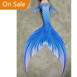 Combinaison sirène professionnelle HD sur mesure pour femme avec haut <span class=keywords><strong>de</strong></span> bikini imprimé peau <span class=keywords><strong>de</strong></span> sirène pour la natation - Product Image 3