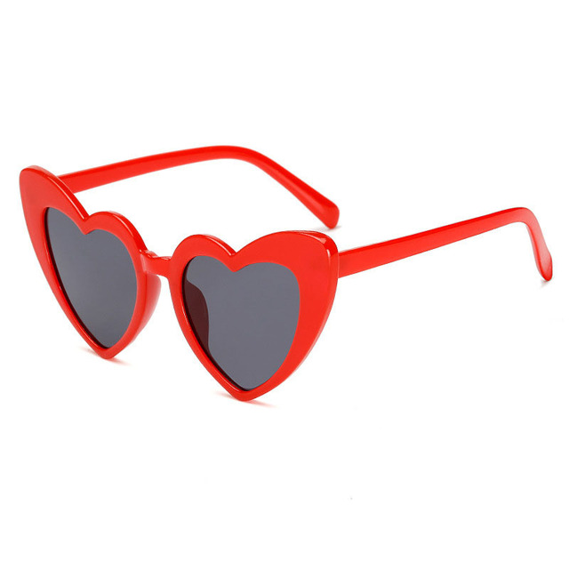 Fashionable New Style Heart-Shaped Love Sunglasses UV400 Protection Comfortable PC Lens PC Frame Wholesale for Festivals