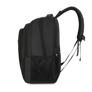 Casual Sports <b>Backpack</b> Large Capacity Unisex <b>Black</b> Arcuate Shoulder Strap Interior Zipper Pocket Business Travel Summer 2025 - Product Image 2