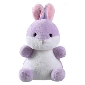 Cute Purple Bunny Plush Toys For Customization Stuffed Rabbit Animal Plush Toys Rabbit Doll