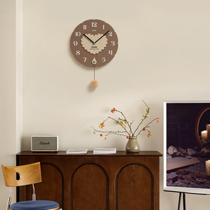 Wozoom Wall <b>Clock</b> Round Quartz Pendulum Living Room Home Use Battery Powered Single Face 2026 Creative <b>Art</b> <b>Clock</b> - Product Image 1