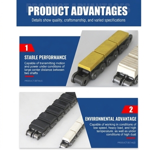 Cadena de Rodillos con Cubierta de Goma Resistente al Calor 16A-G1 <span class=keywords><strong>para</strong></span> Línea de Producción de Tejas, Venta Directa de Fábrica - Product Image 2