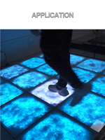 Piste de danse sensible de nuage de tonnerre de 50CM LED pour le plancher interactif de partie avec la voix