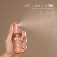 Nouvelle bouteille de spray pour le corps en PET de 100 ml et 120 ml avec pompe pulvérisatrice, finition mate, emballage personnalisé pour l'eau nettoyante en brume