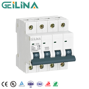 Interruptor de Circuito de CC de 4 Polos, 40-125A, 63A, 80A, para Riel DIN, 400V, para Uso Solar - Product Image 1