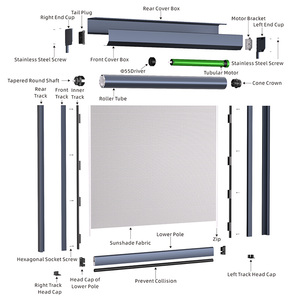 QINGYING - <span class=keywords><strong>Persiana</strong></span> Enrollable para Exteriores de Alta Resistencia, para Montar en la Pared del Patio Trasero - Product Image 3