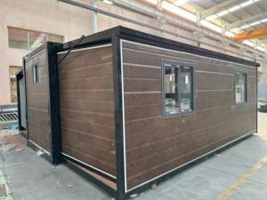 आधुनिक लक्जरी छोटे घर 20 फीट फोल्डेबल पोर्टेबल लिविंग ऑफिस स्पेस हाई एंड होटल पॉड हाउस यूनिट - Product Image 1