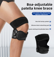 Sangle de genou rotulienne flexible et réglable, antidérapante, pour le soulagement de la douleur au genou, avec système de réglage à bouton, protection sportive pour le genou