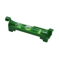 Niveau à bulle industriel Powerlift SP021 rouge 1D, mini niveau linéaire en plastique avec précision 1 et plage de mesure 0-10